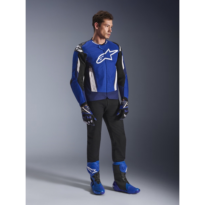 Alpinestars T-GP Air Motorradjacke blau-weiß-schwarz