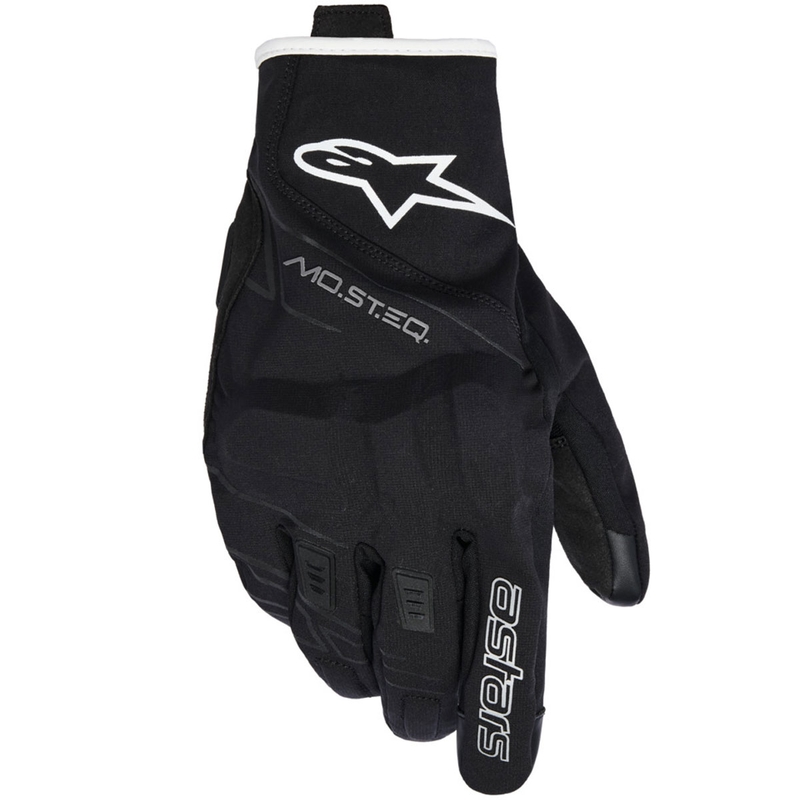 Alpinestars MOBLAST WASSERDICHTE Motorradhandschuhe schwarz-weiß cremeweiß