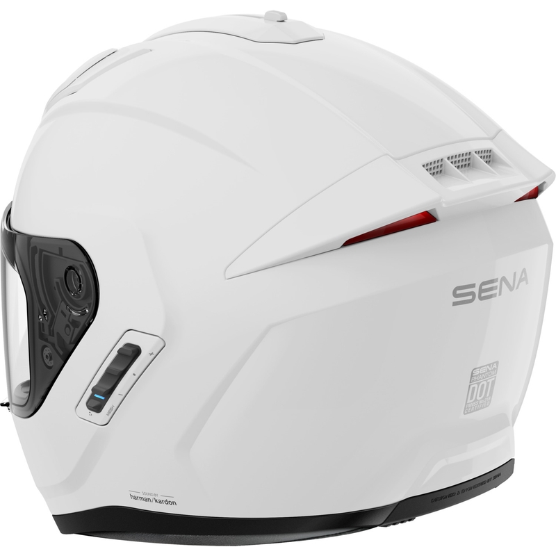 Integralhelm mit Headset SENA Phantom ANC, glänzend weiß