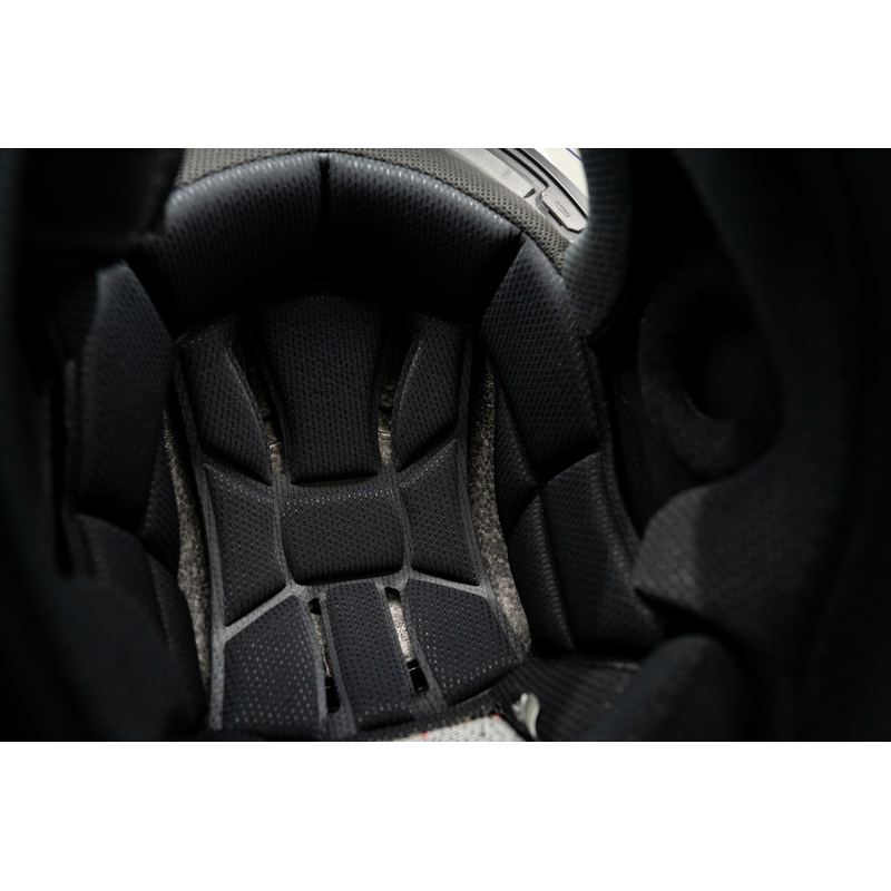 Enduro-Motorradhelm mit Headset SENA Outlander glänzend weiß