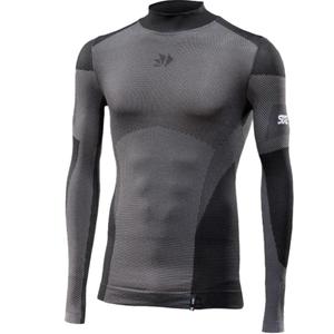 Funktionelles Langarm-T-Shirt SIXS BT TS3L V2 schwarz Carbon