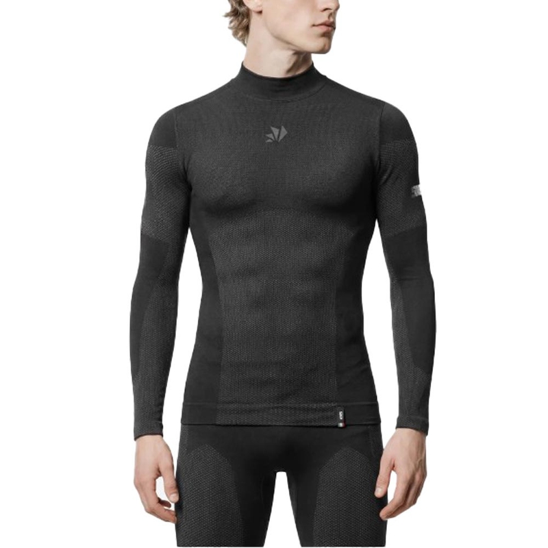 Funktionelles Langarm-T-Shirt SIXS BT TS3L V2 schwarz-dunkelgrau