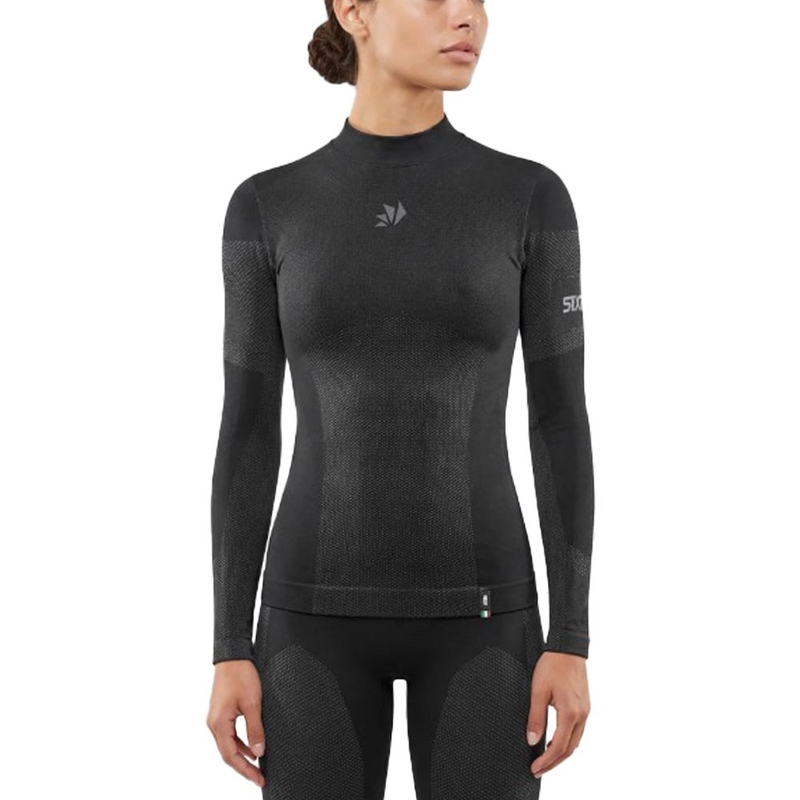 Funktionelles Langarm-T-Shirt SIXS BT TS3L V2 schwarz-dunkelgrau