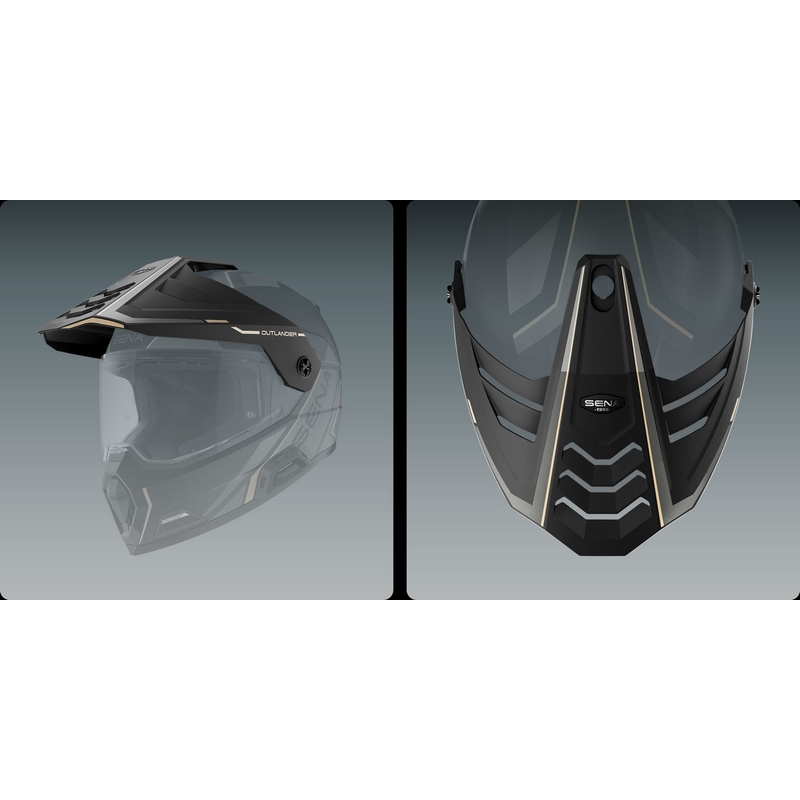 Outlander Mesh-Helm mit Headset, SENA (Matt Schwarz)