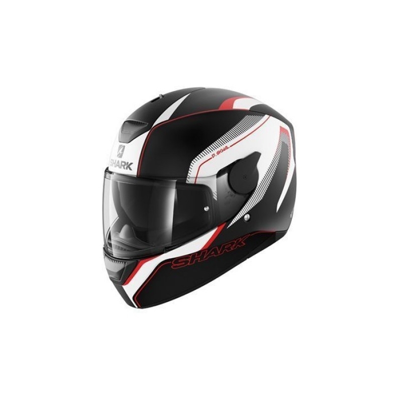 Integralhelm SHARK D-SKWAL Rakken schwarz-weiß-rot