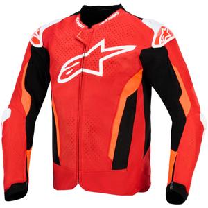 Alpinestars T-GP Air Motorradjacke rot-fluoreszierend rot-weiß-schwarz