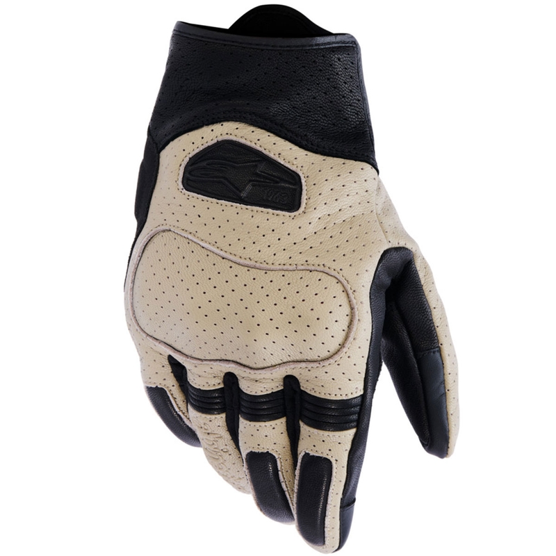 Alpinestars Mustang V3 Motorradhandschuhe beige-schwarz