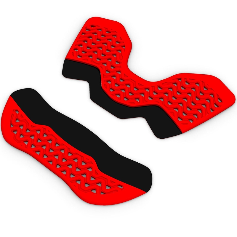 Adapterset zur Erweiterung des Brustschutzes des ALPINESTARS A-4 PLASMA-Protektors, rot
