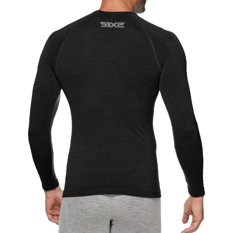 Thermo-Langarmshirt SIXS TS2 MERINOS schwarz
