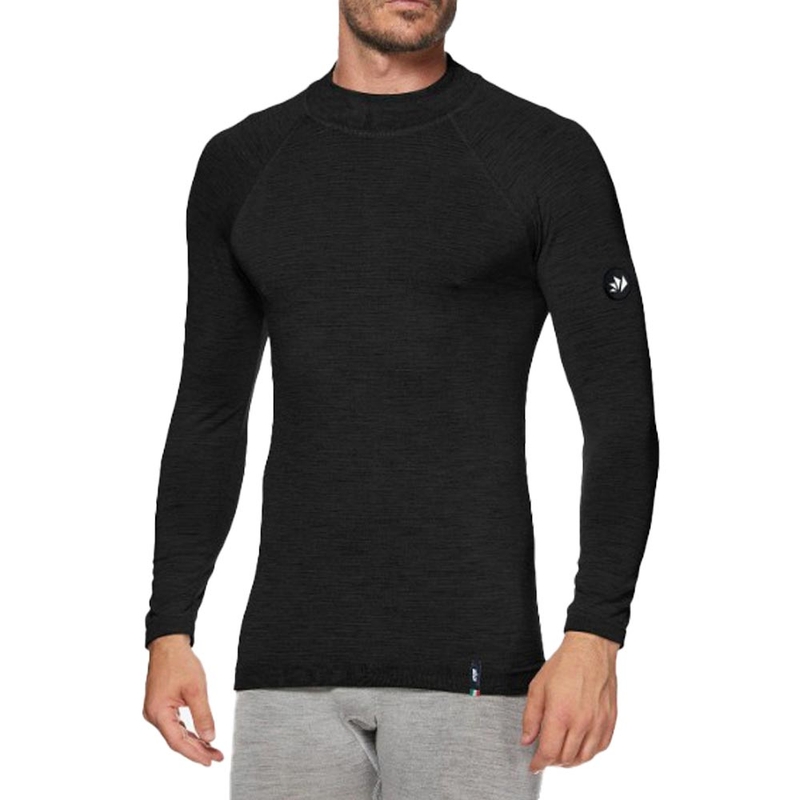 Thermo-Langarmshirt SIXS TS3 MERINOS schwarz