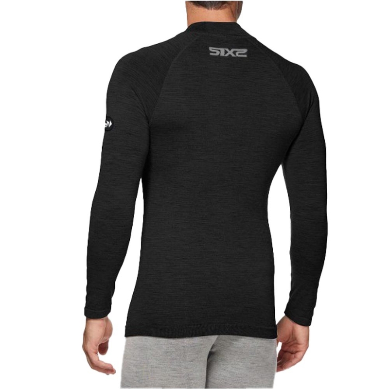 Thermo-Langarmshirt SIXS TS3 MERINOS schwarz