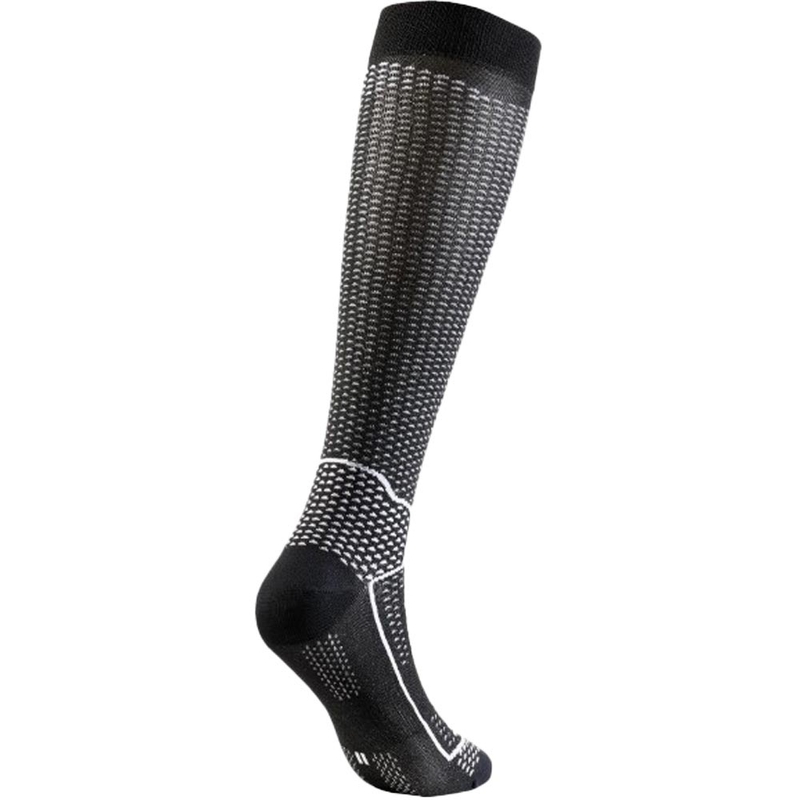 Funktionelle Kniestrümpfe SIXS LONG V3 schwarz Carbon