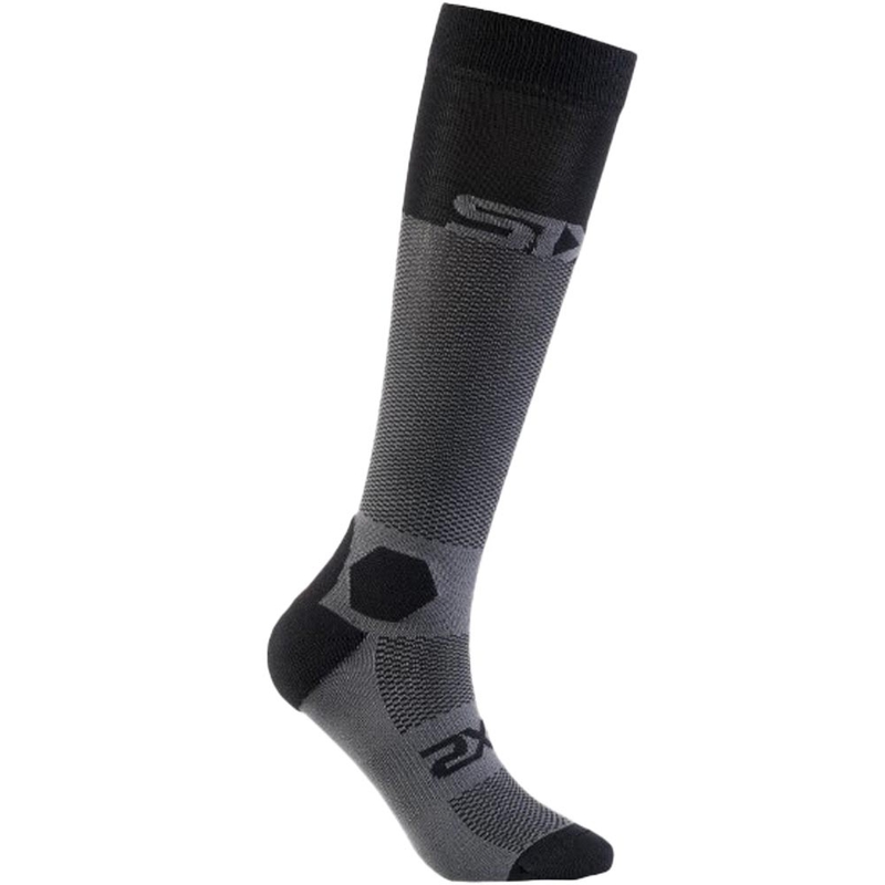 Funktionelle Kniestrümpfe SIXS LONG RACING V2 schwarz-grau