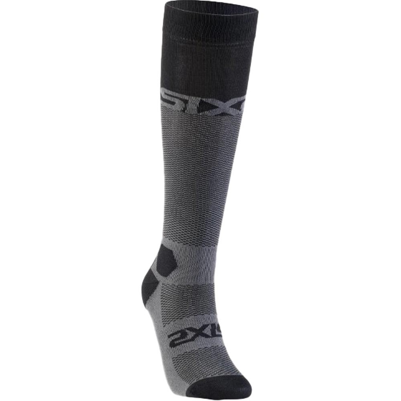 Funktionelle Kniestrümpfe SIXS LONG RACING V2 schwarz-grau
