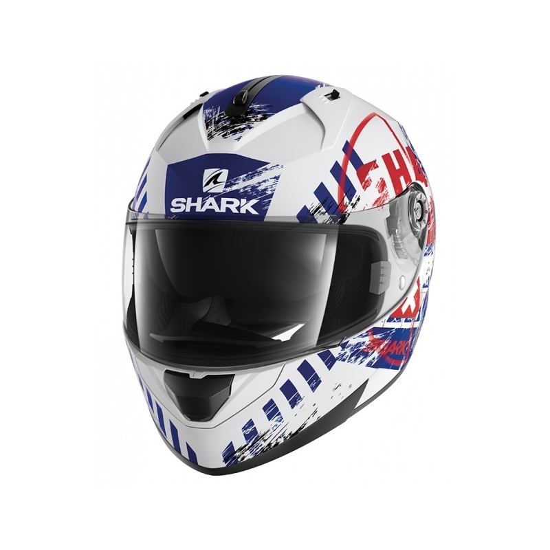 Integralhelm SHARK RIDILL Skyd weiß-blau-rot