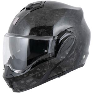 Scorpion EXO-TECH EVO ONYX CARBON Solid Klapphelm für Motorräder, schwarz