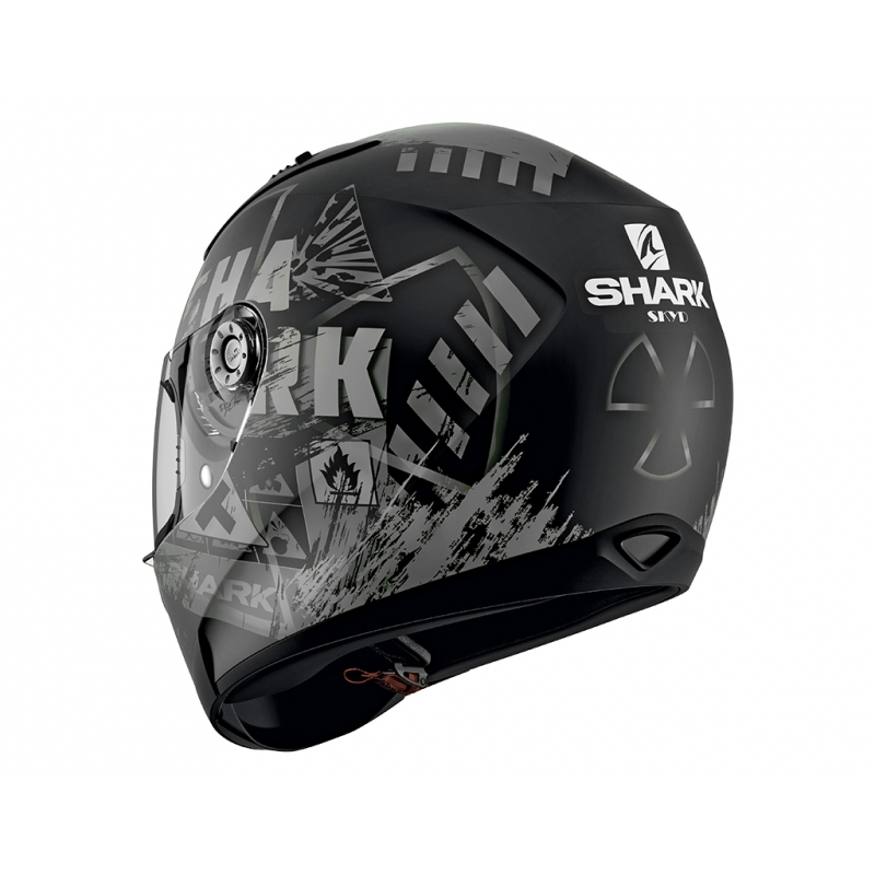 Integralhelm SHARK RIDILL Skyd Mat schwarz-grau