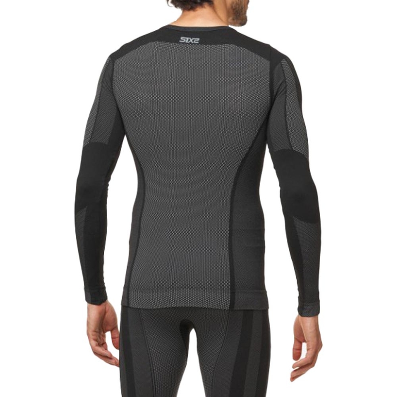 SIXS TS2 V2 Langarm-Funktionsshirt, Schwarz Carbon