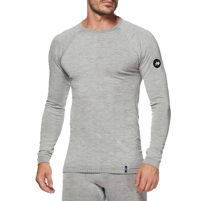 Thermo-Langarmshirt SIXS TS2 MERINOS grau