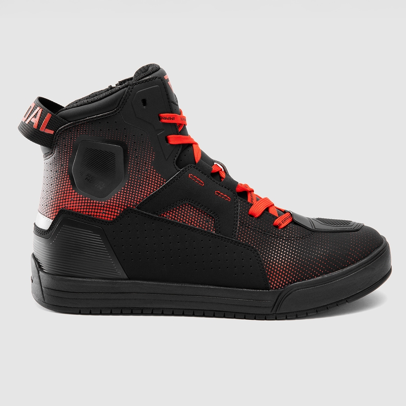 Rebelhorn Vandal II Motorradstiefel schwarz-rot