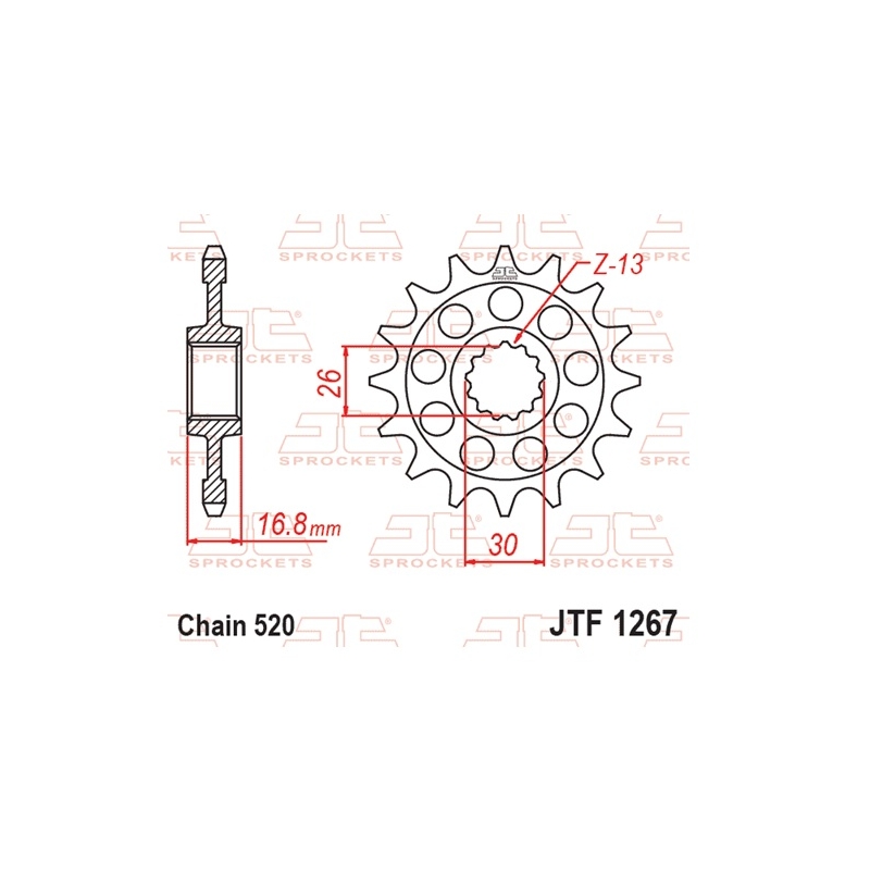 Ritzel JT 16T, 520