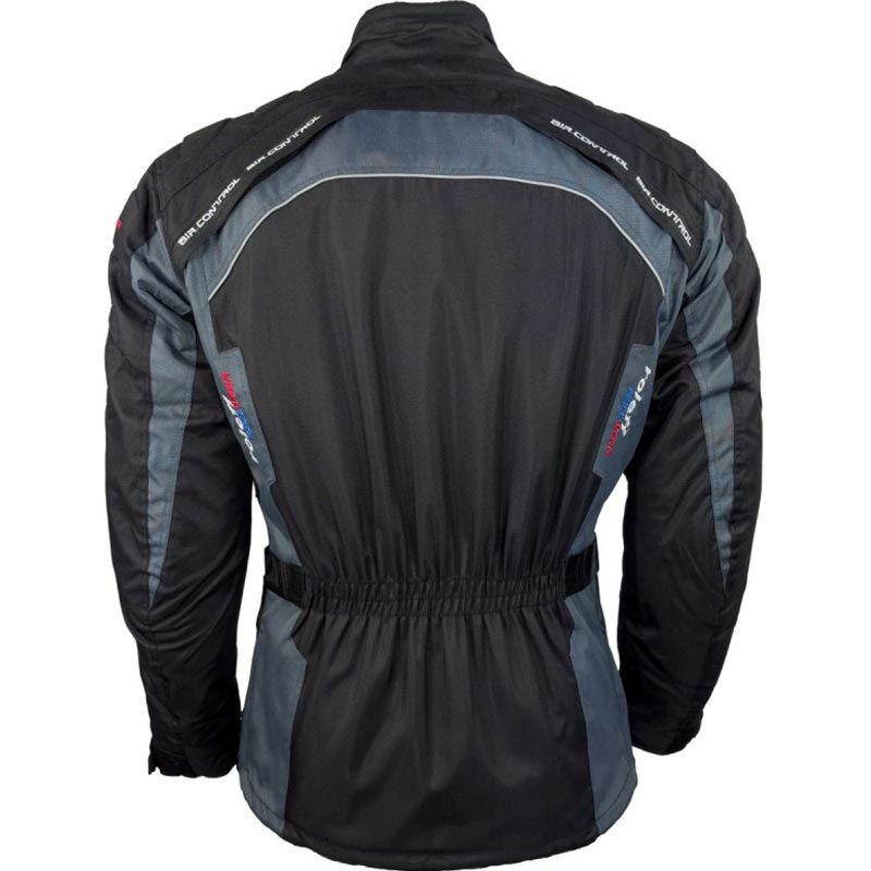 Roleff Liverpool Motorradjacke schwarz-grau