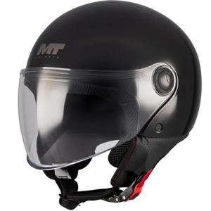 Offener Motorradhelm MT Street S Pure A1 schwarz