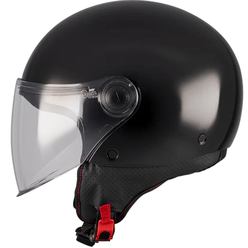 Offener Motorradhelm MT Street S Pure A1 schwarz