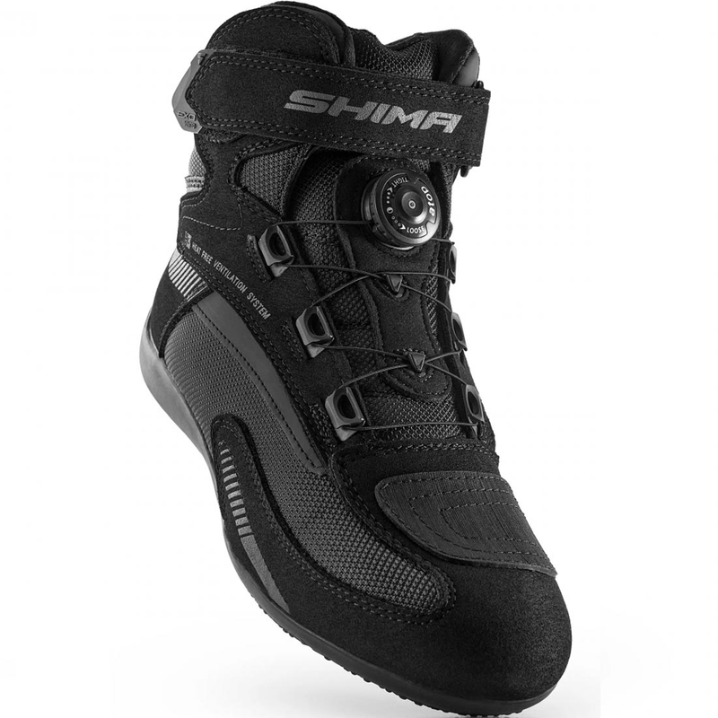 Shima Exo Motorradstiefel schwarz-schwarz