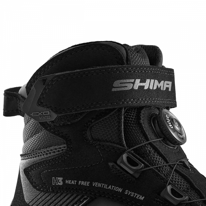 Shima Exo Motorradstiefel schwarz-schwarz