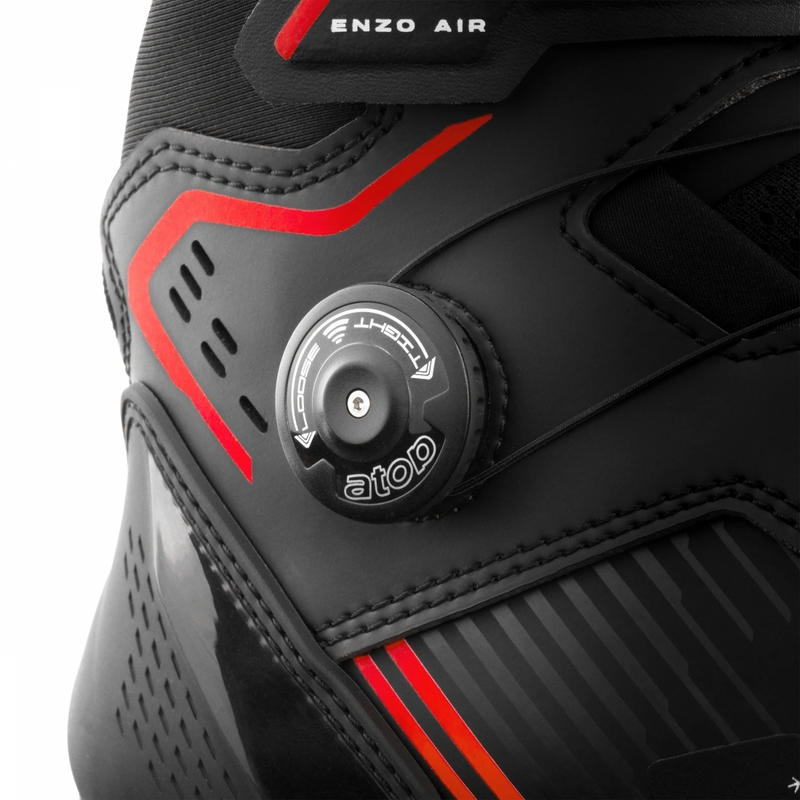 Shima Enzo Air Motorradstiefel schwarz-rot