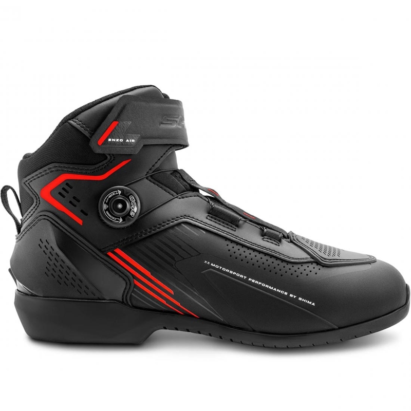 Shima Enzo Air Motorradstiefel schwarz-rot