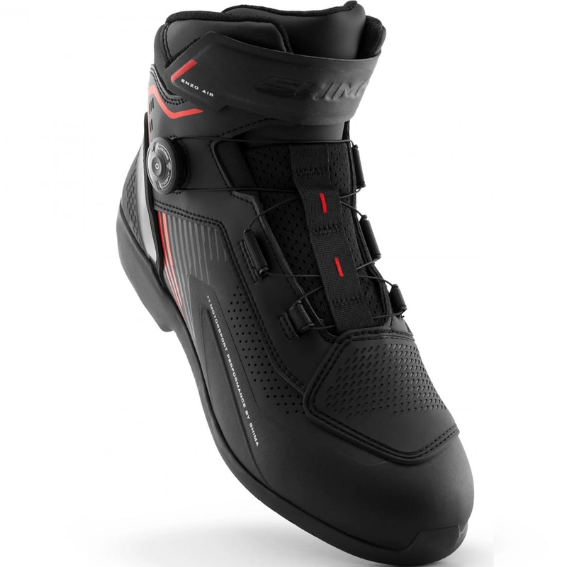Shima Enzo Air Motorradstiefel schwarz-rot