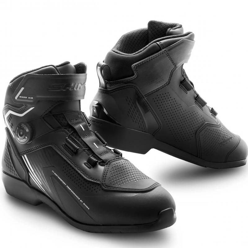 Shima Enzo Air Motorradstiefel schwarz-weiß