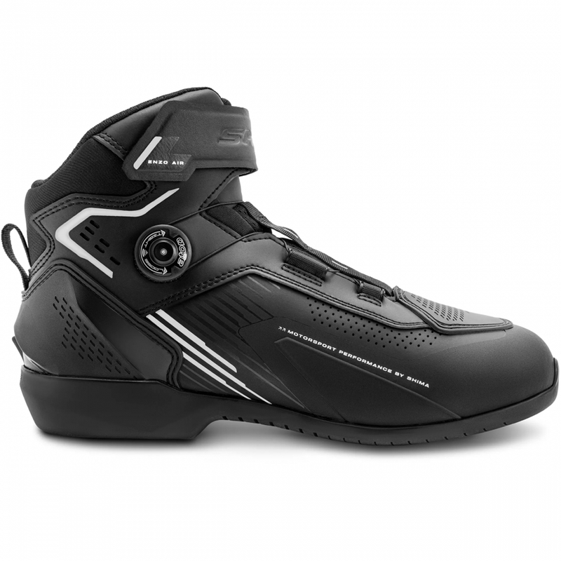 Shima Enzo Air Motorradstiefel schwarz-weiß