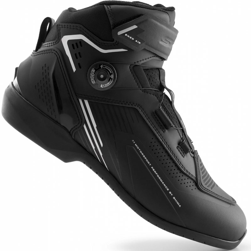 Shima Enzo Air Motorradstiefel schwarz-weiß