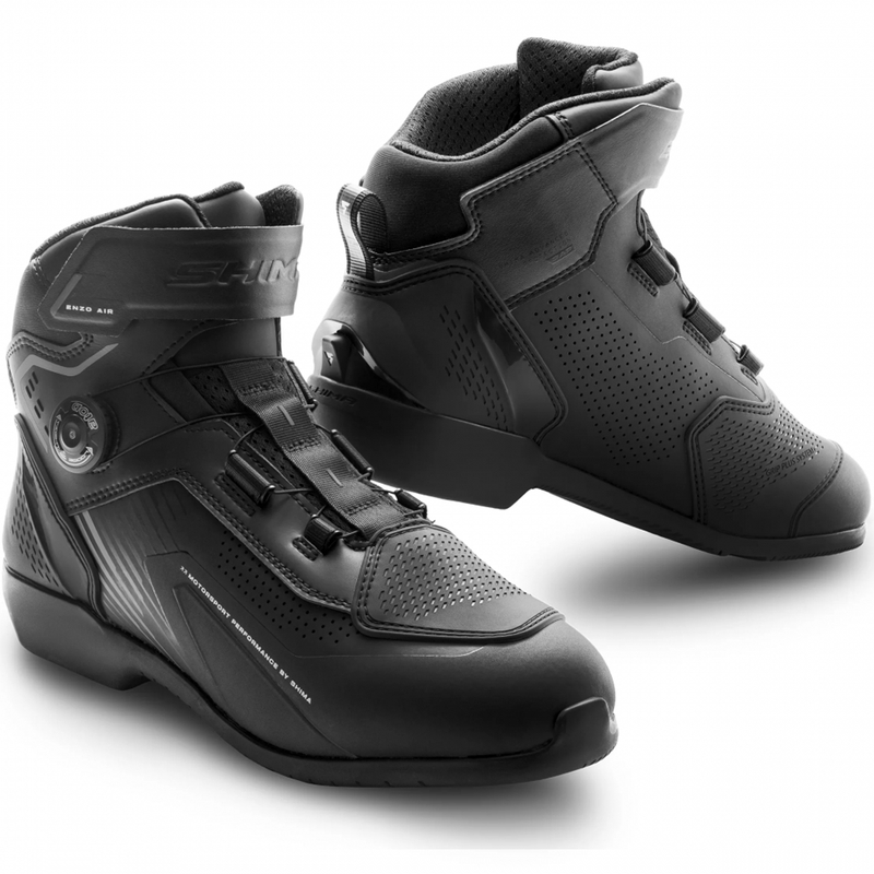Shima Enzo Air Motorradstiefel schwarz-schwarz