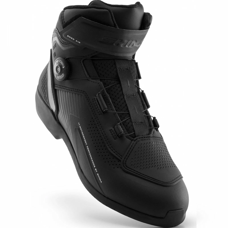 Shima Enzo Air Motorradstiefel schwarz-schwarz