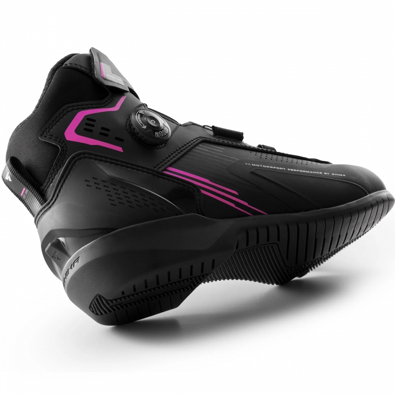 Shima Enzo Air Damen-Motorradstiefel schwarz-rosa