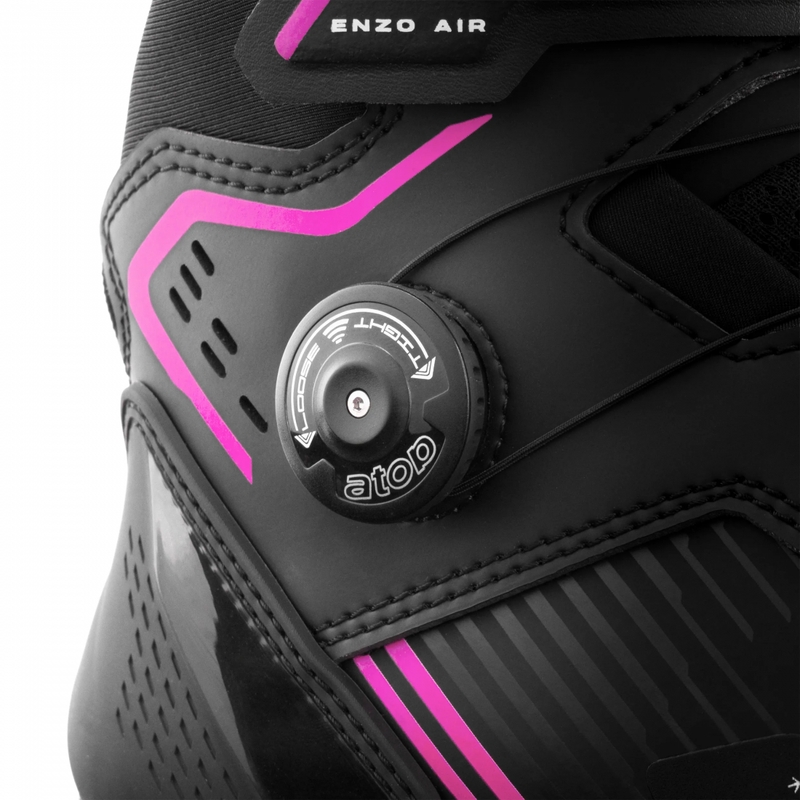 Shima Enzo Air Damen-Motorradstiefel schwarz-rosa