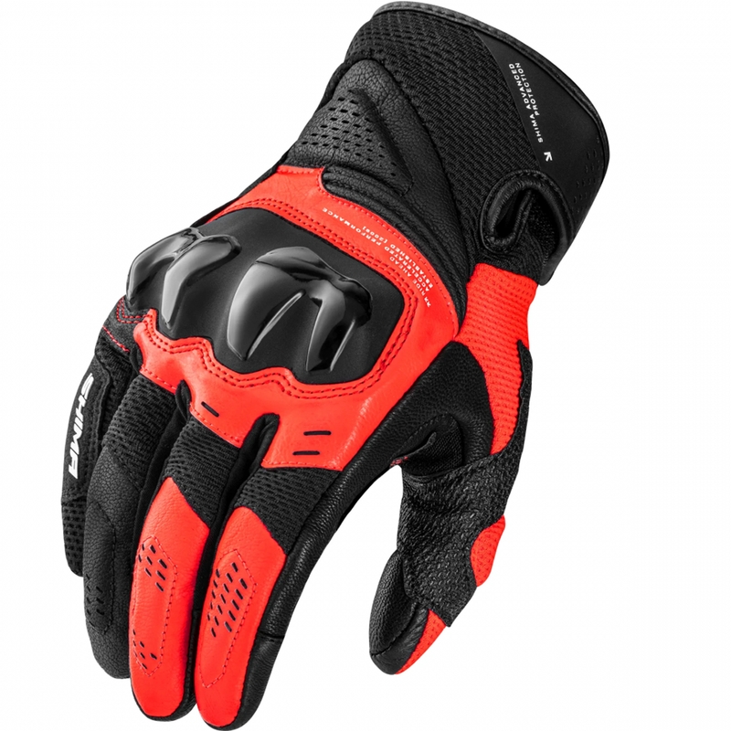 Shima Spark 3.0 Motorradhandschuhe, fluoreszierend rot