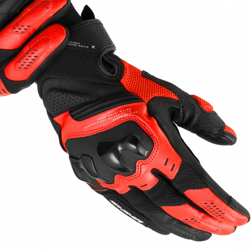 Shima Spark 3.0 Motorradhandschuhe, fluoreszierend rot