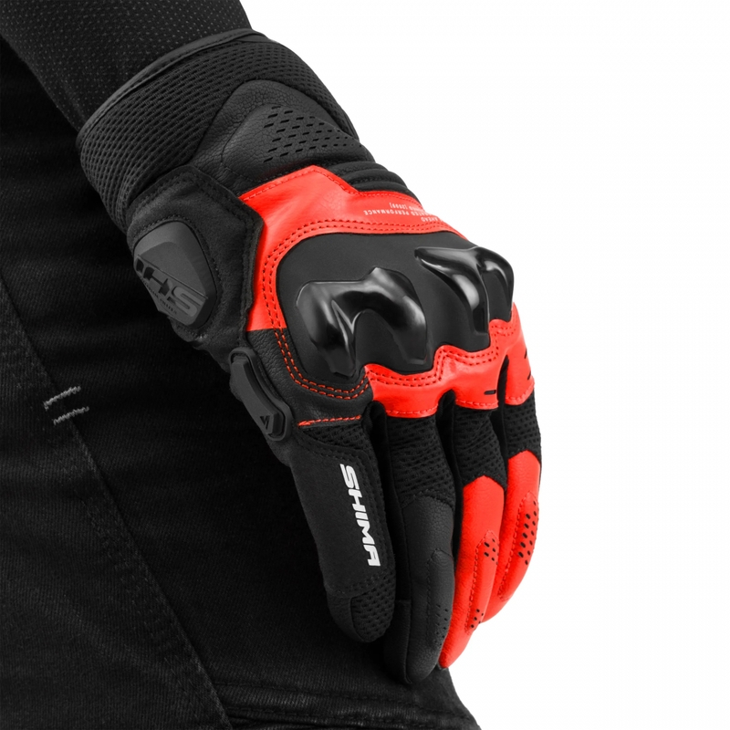Shima Spark 3.0 Motorradhandschuhe, fluoreszierend rot