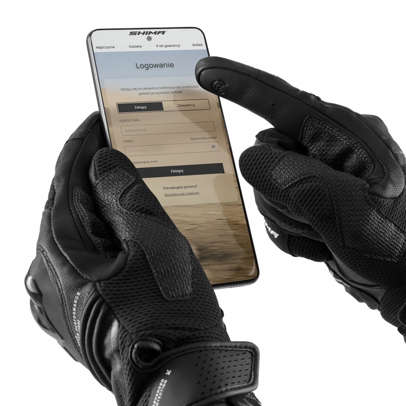 Damen-Motorradhandschuhe Shima Spark 3.0 schwarz