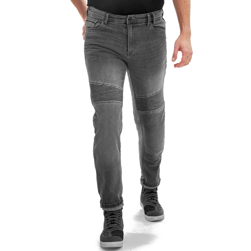 Shima Zenith graue verlängerte Motorradjeans