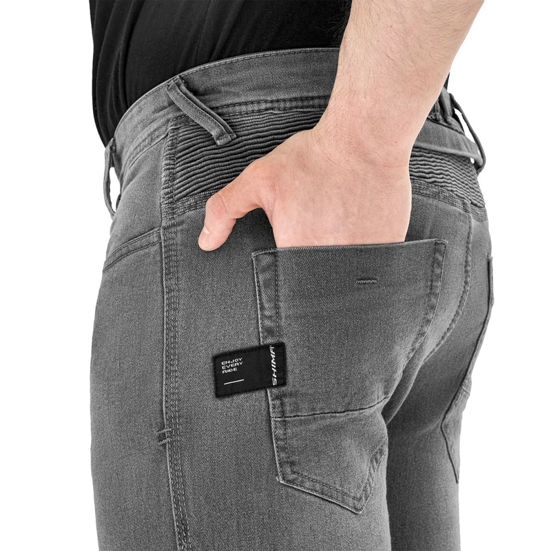 Shima Zenith graue verlängerte Motorradjeans