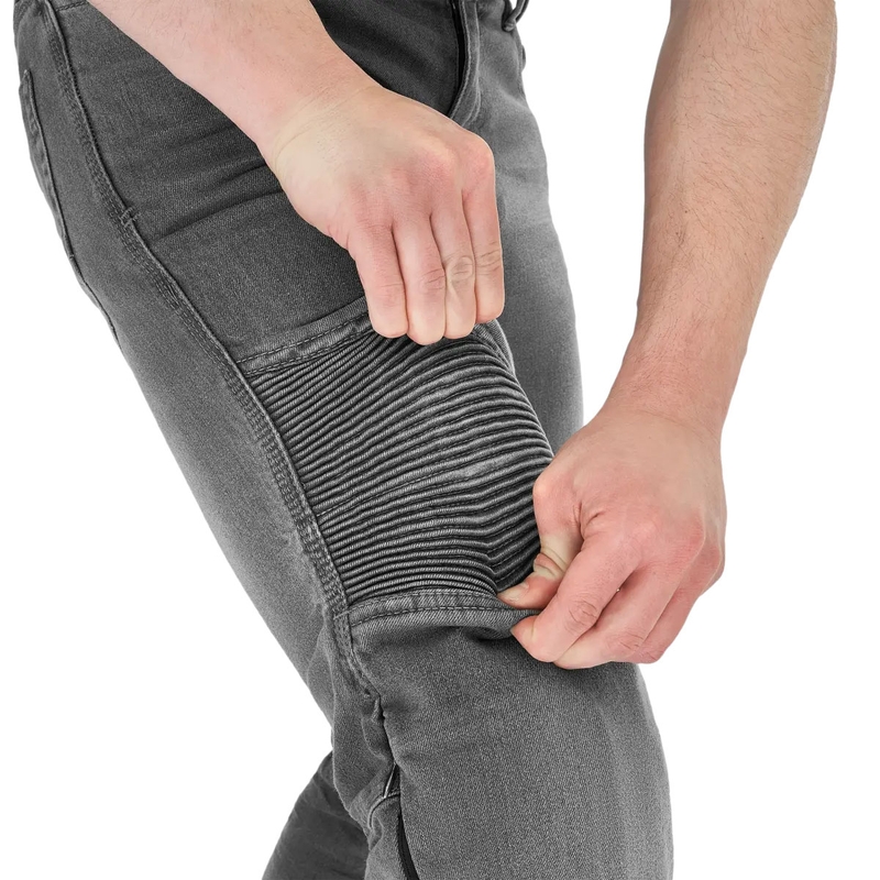 Shima Zenith graue verlängerte Motorradjeans