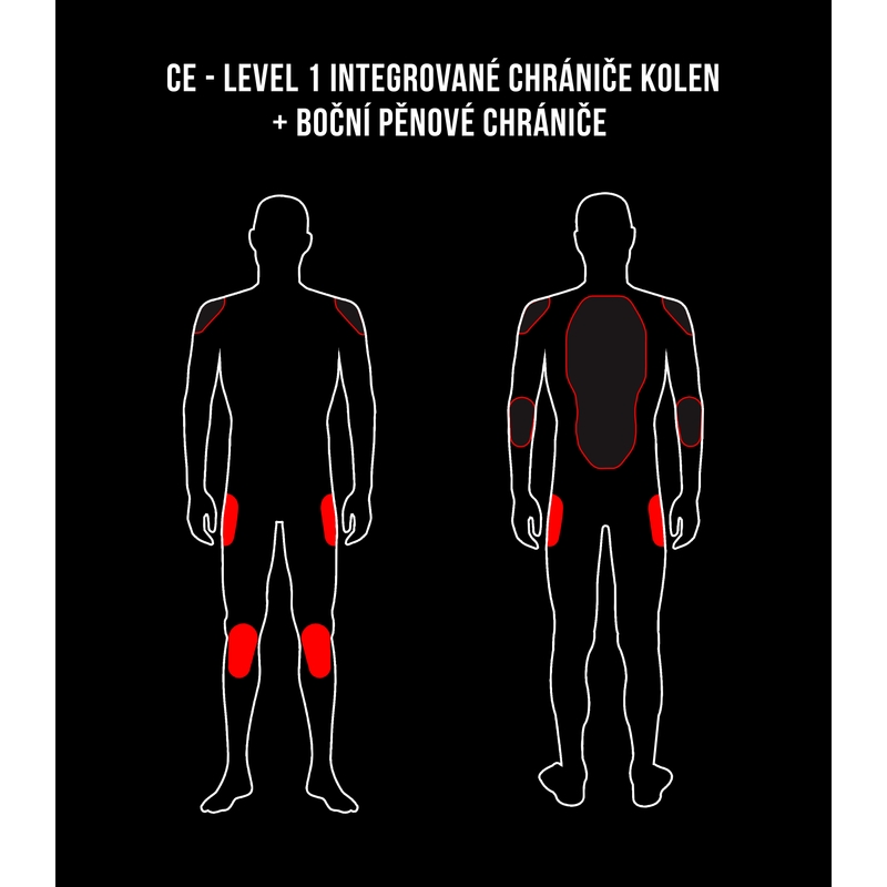 Herren RSA Devil Motorradhose weiß - II. Qualität