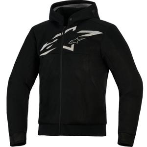 Alpinestars Chrome Superairflow Motorrad-Sweatshirt, schwarz-dunkelgrau-weiß