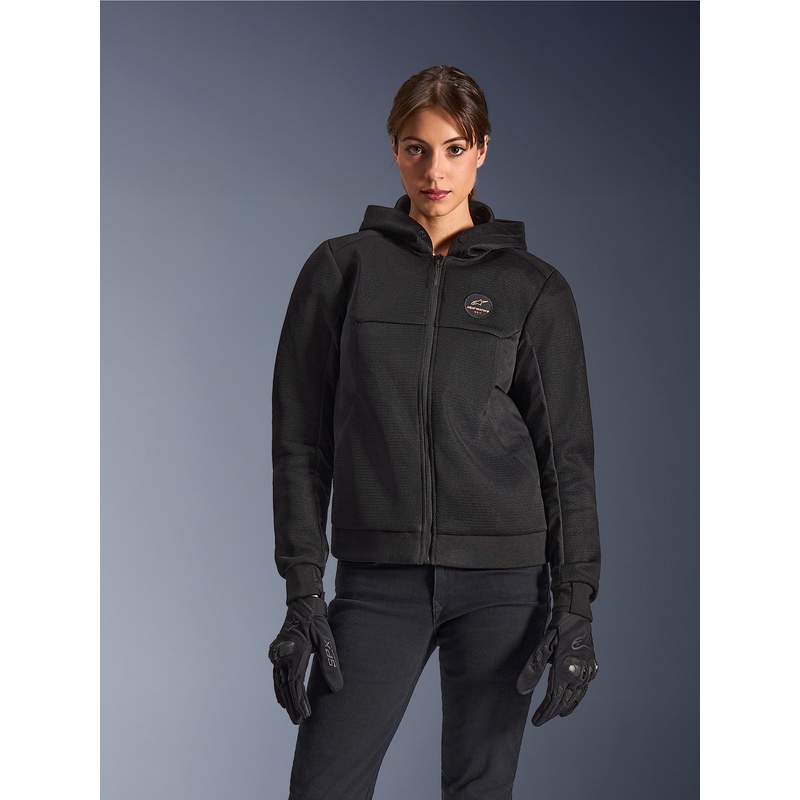 Alpinestars Stella Chrome Superairflow Damen-Motorradjacke, schwarz-kupfer